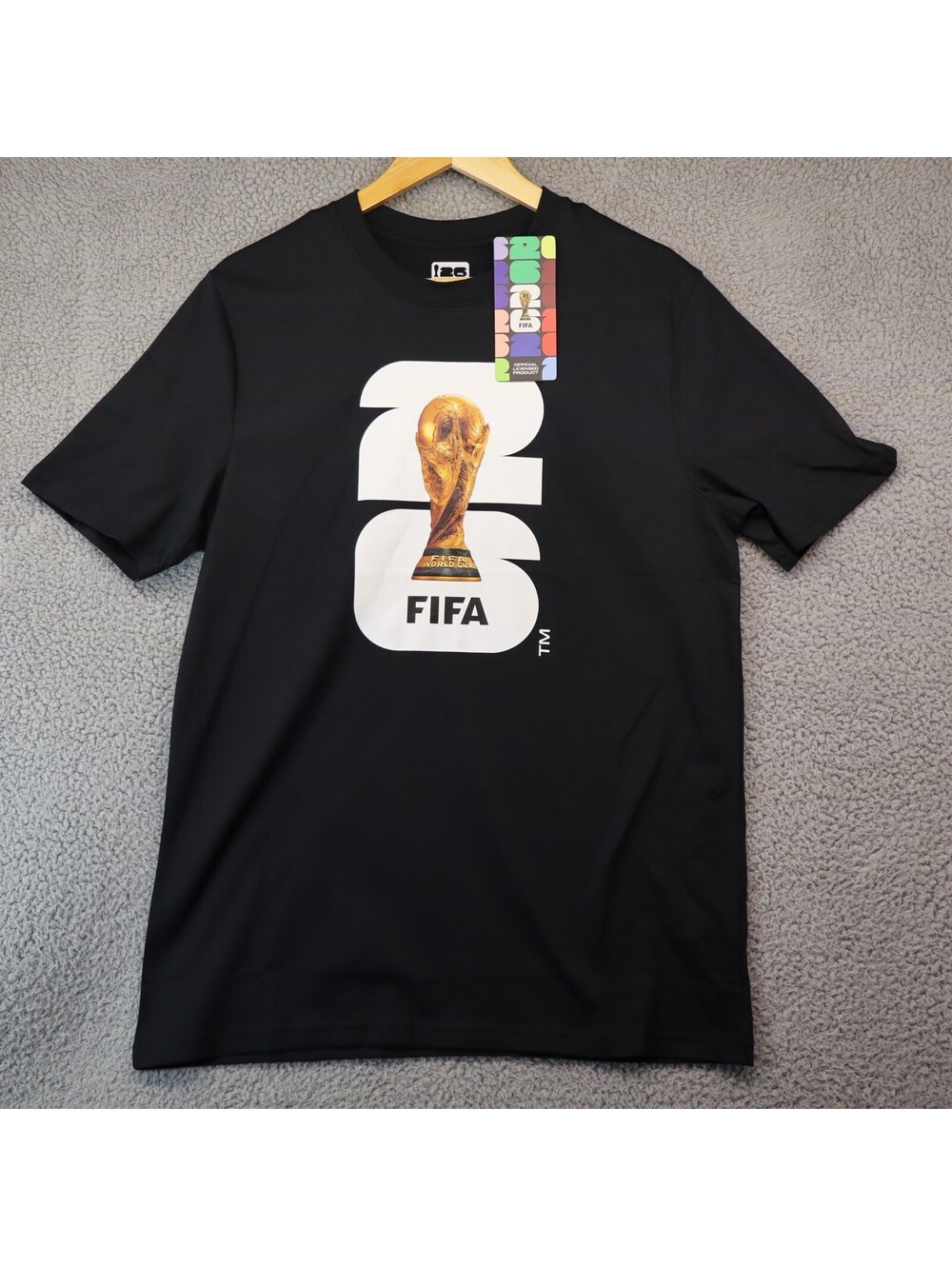 FIFA World Cup T-shirt NWT Men Medium Black New Official